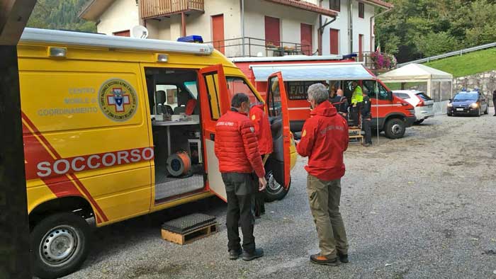 Cison soccorso alpino scomparso cison