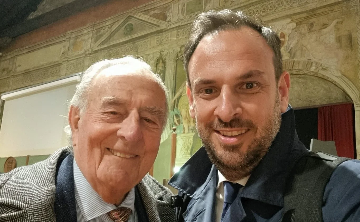 L'ex sindaco Giancarlo Gentilini e il primo cittadino Mario Conte