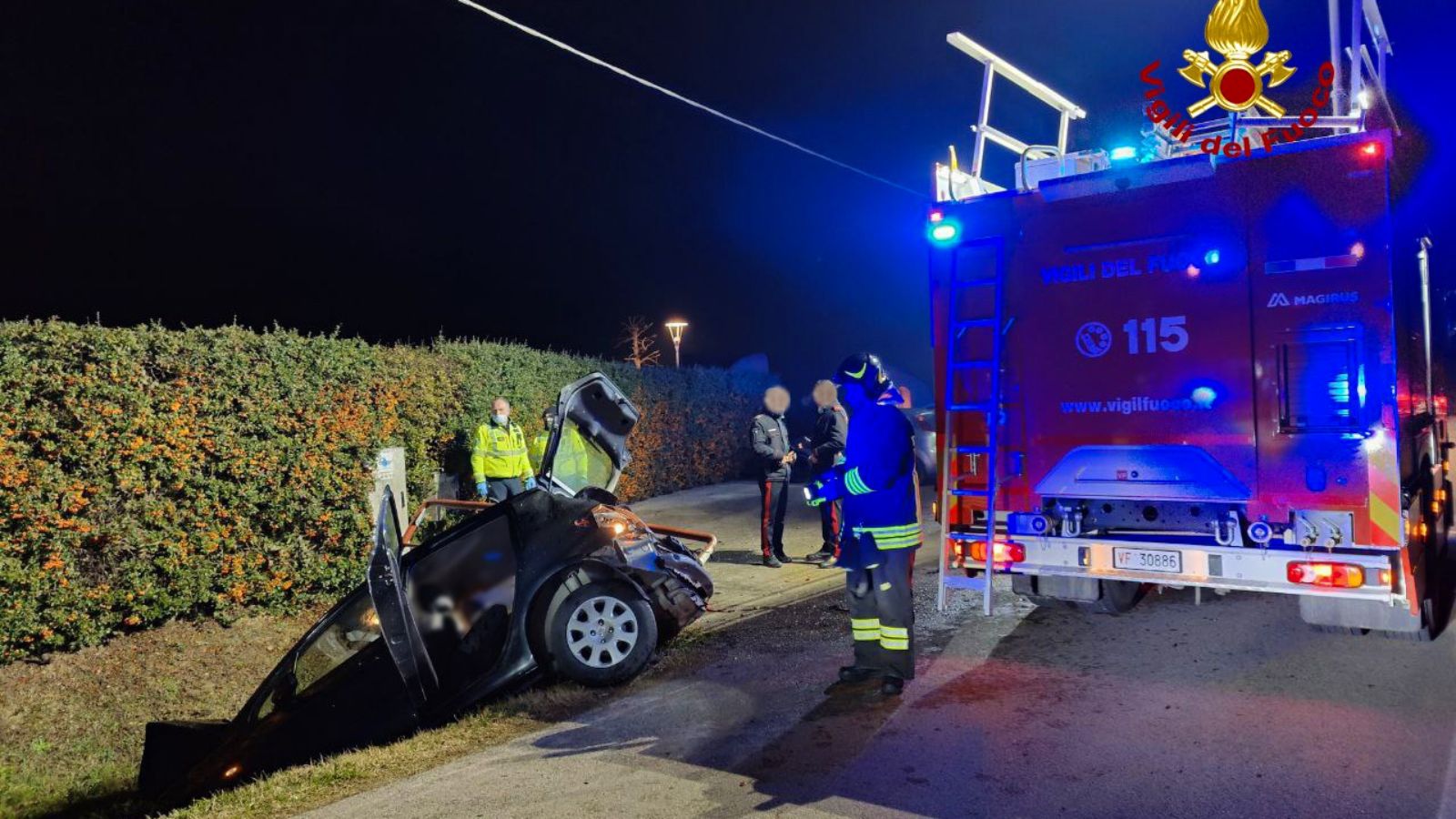 Auto Finisce Nel Fossato Di Scolo A Biancade: Morto Il Conducente