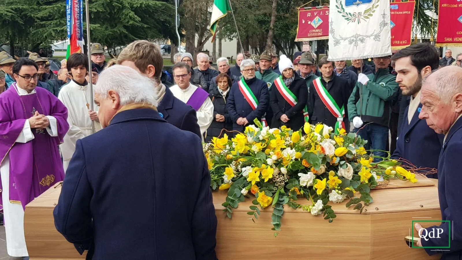 Il funerale di Silvano Fiorot