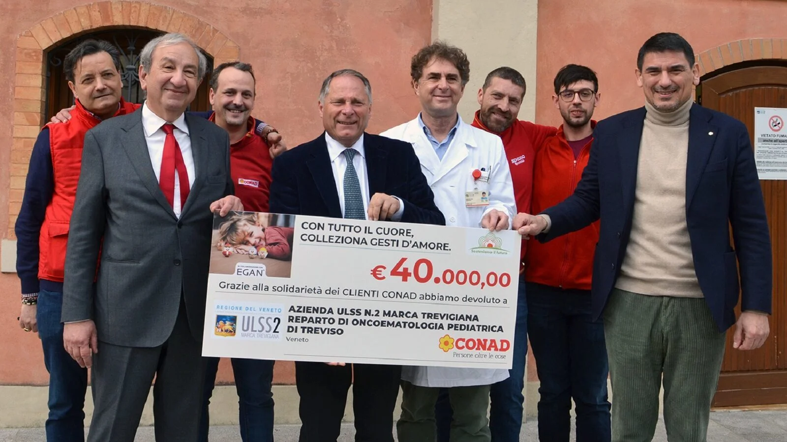 Conad dona 40 mila euro alla Pediatria dell'ospedale Ca' Foncello