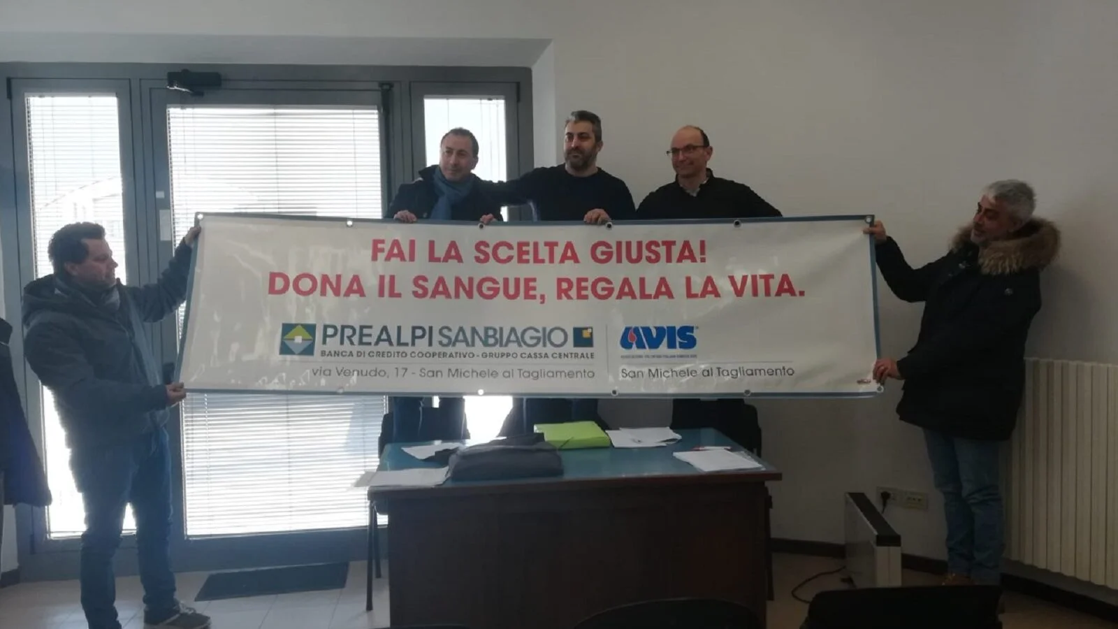 Banca Prealpi SanBiagio e l’Avis di San Michele al Tagliamento rafforzano la collaborazione