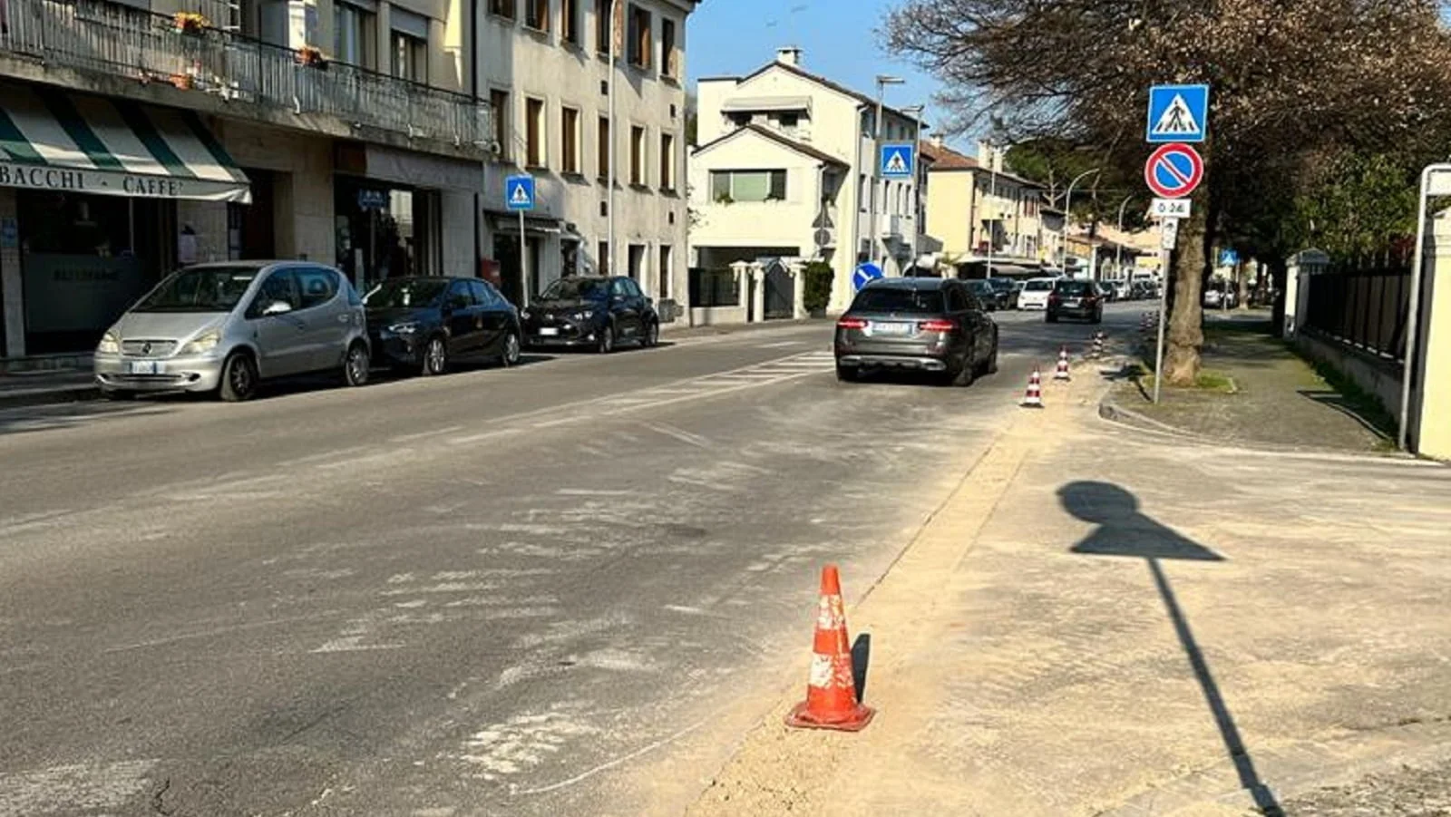 Disagi in viale XXIV Maggio per la posa della fibra ottica