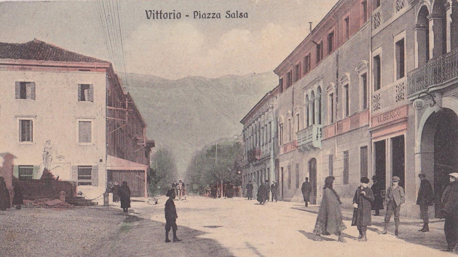 Vittorio Veneto - la cartolina datata 1914 del collezionista Augusto Gallonetto
