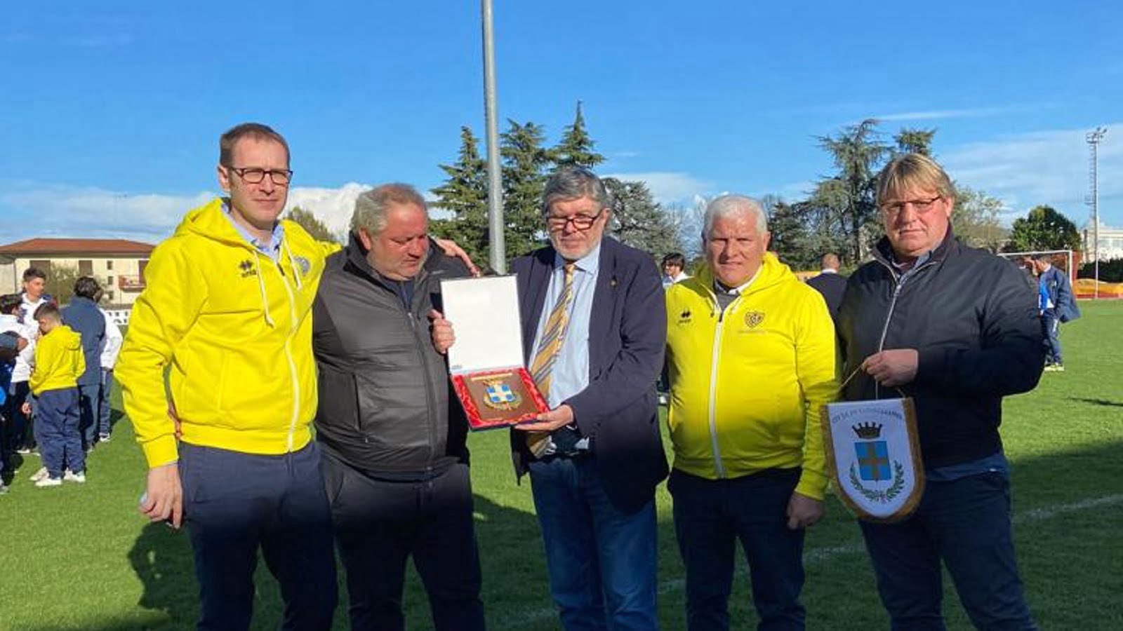 La città ha celebrato la promozione in Eccellenza del Calcio Conegliano 1907