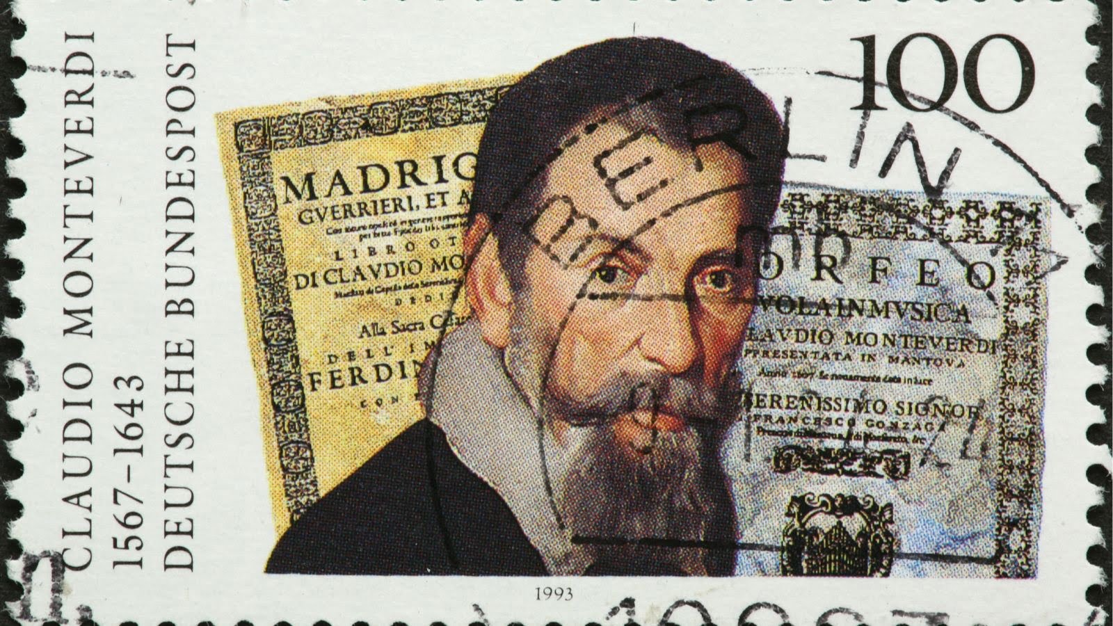Un francobollo tedesco dedicato a Monteverdi