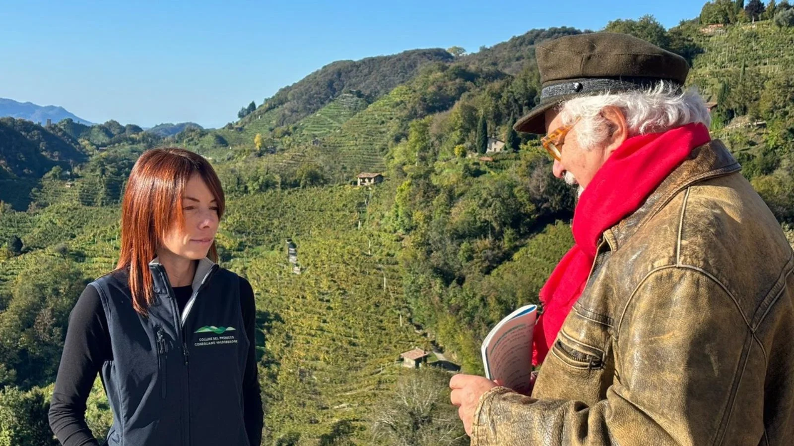 Marina Montedoro con Patrizio Roversi