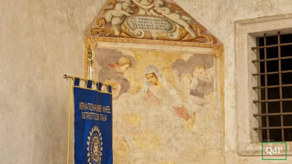 L'affresco della Madonna dei Battuti restaurato dal club Inner Wheel Conegliano - Vittorio Veneto