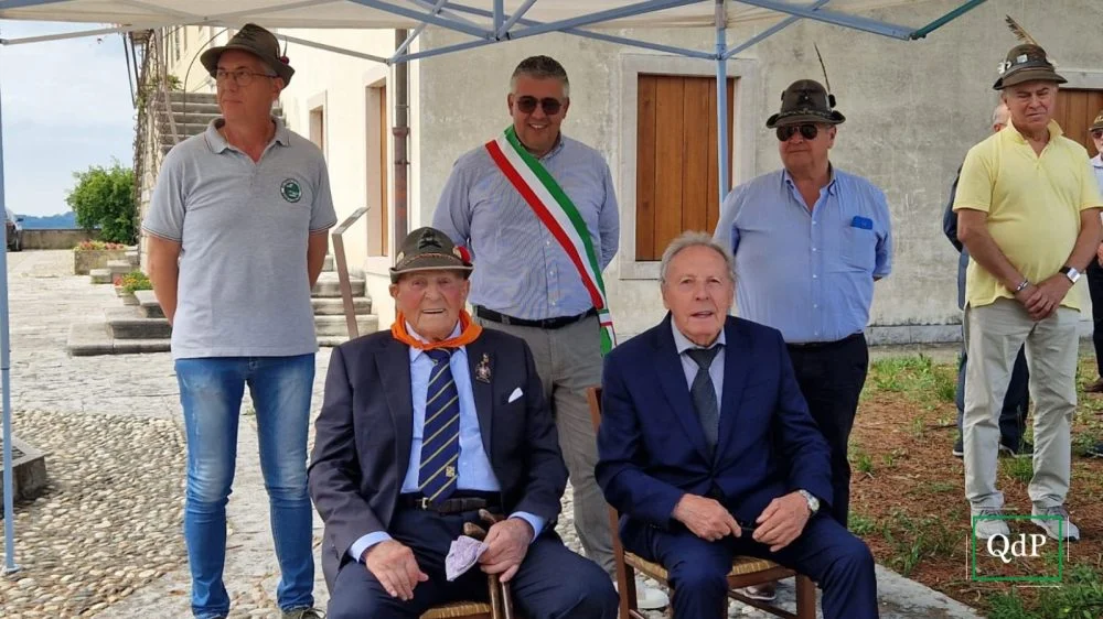 Festeggiamenti a Rua di Feletto per i 107 anni di Angelo Peressini